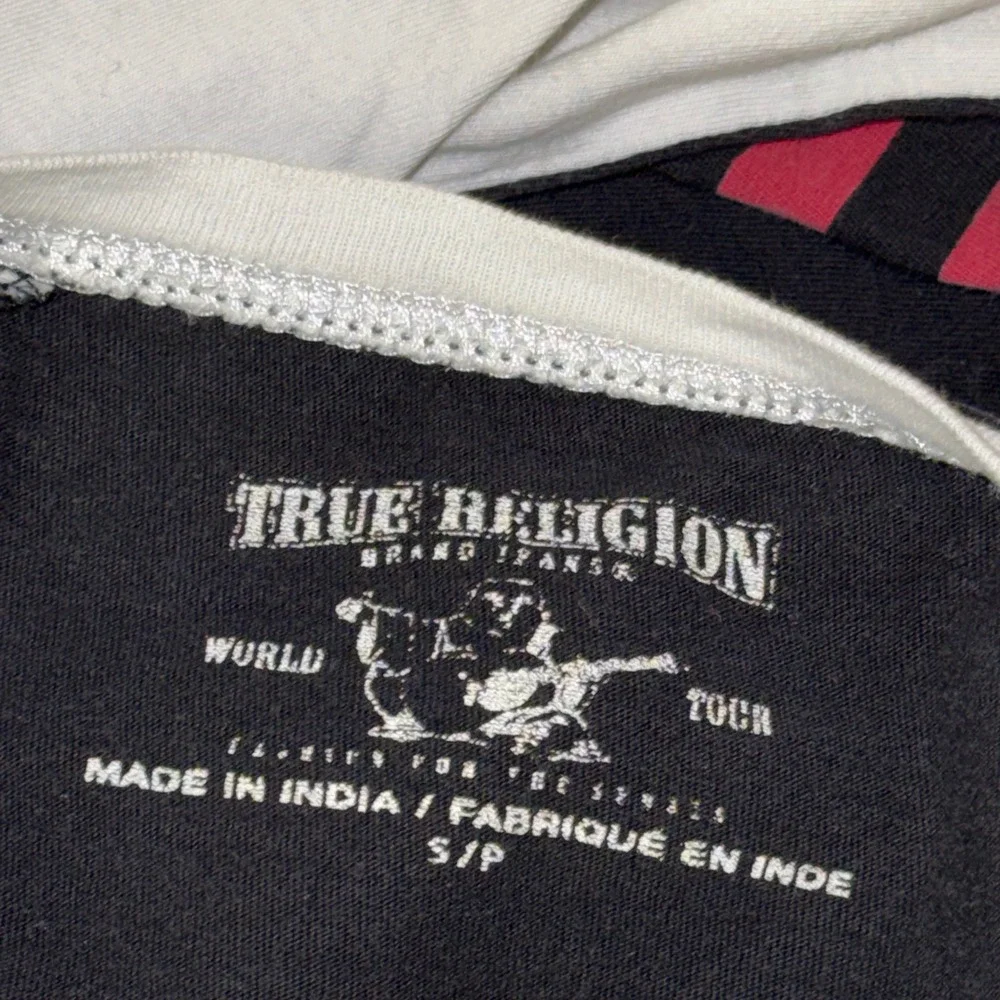 True Religion Logo Tee Spell Out Sleeve Casual Long Sleeve‎ T-shirt Men's Small